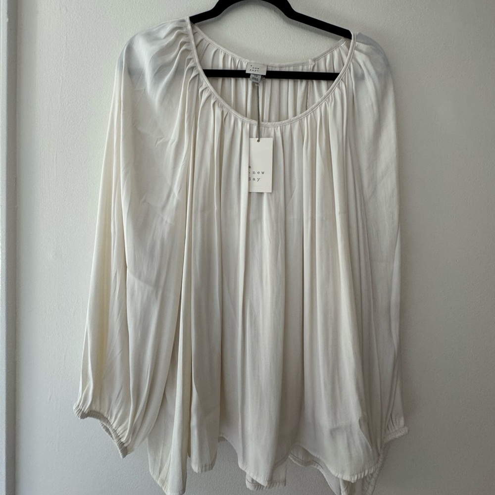 A New Day Cream Blouse